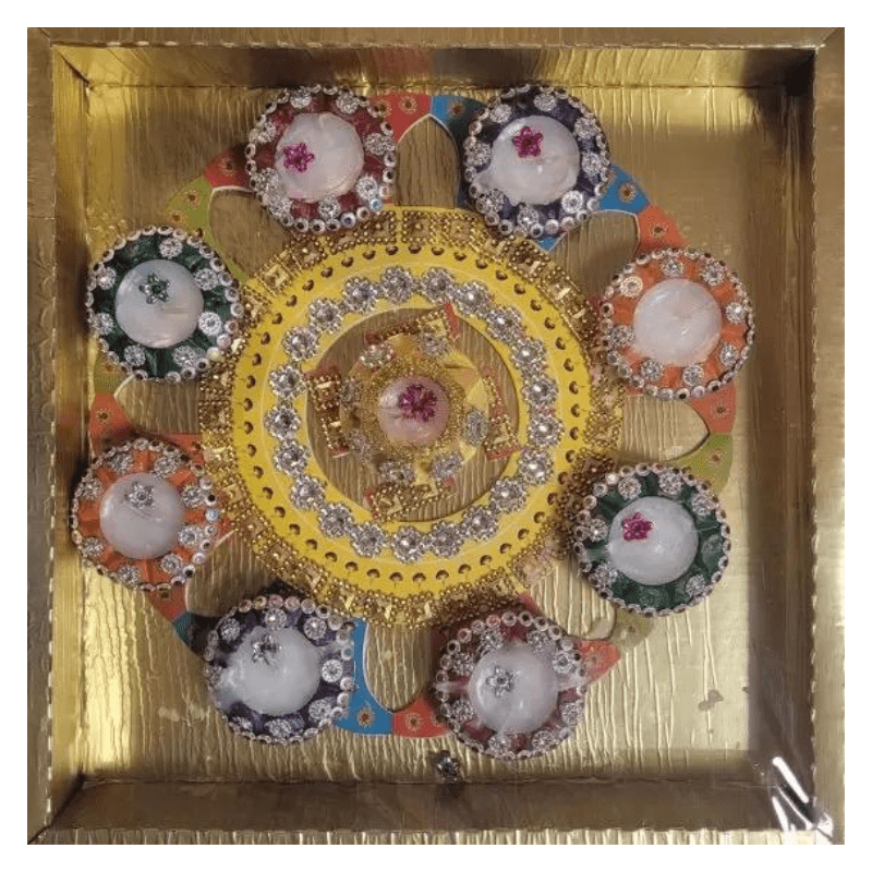 Diwali Clay Lamp Thali wax fill (Diya)Set 1PC