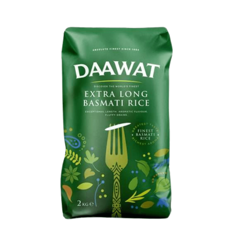 Daawat Extra Lang Basmati Reis 2kg