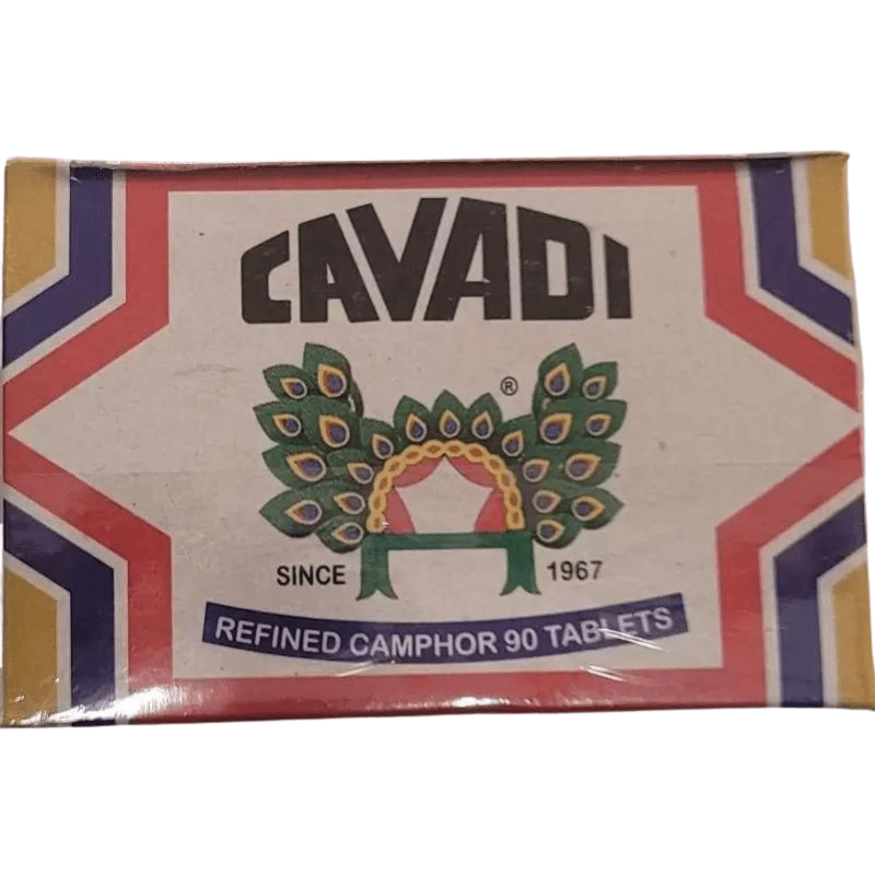 Cavadi Camphor Tablets (Pooja) 90pc