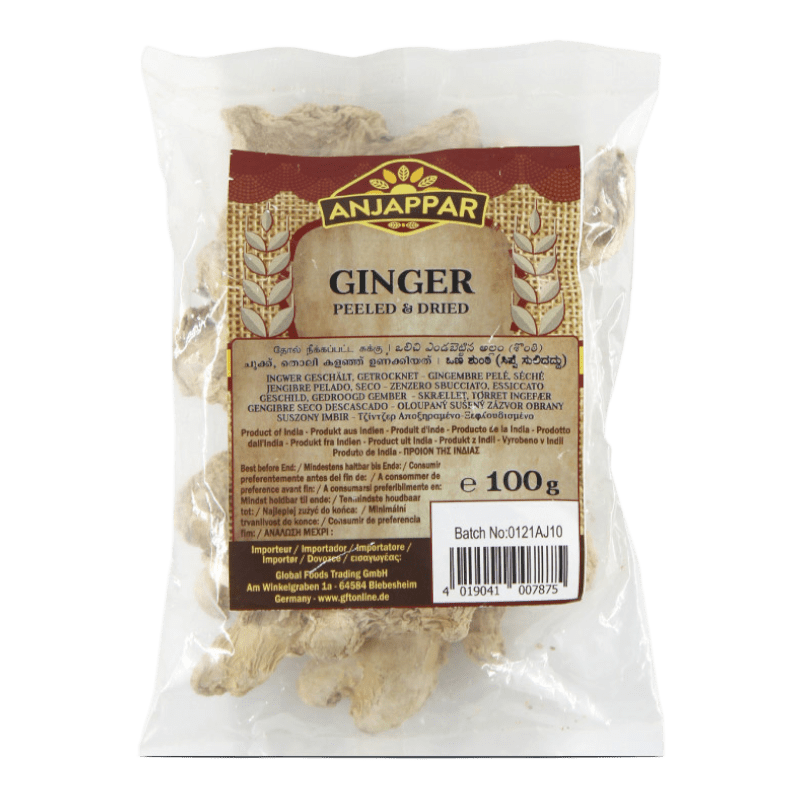 Anjappar Dried Ginger Whole100g