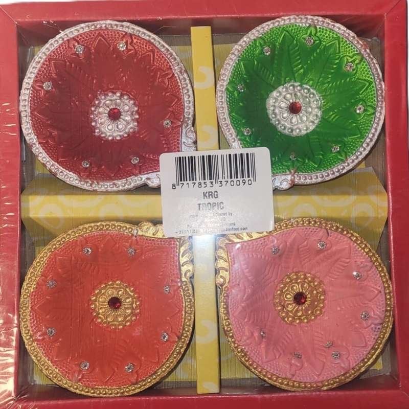 Diwali Clay Lamp (Fancy Diya) Design11 4pc