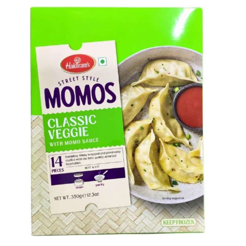 Haldirams Classic Veggie Momos (Frozen) 350g