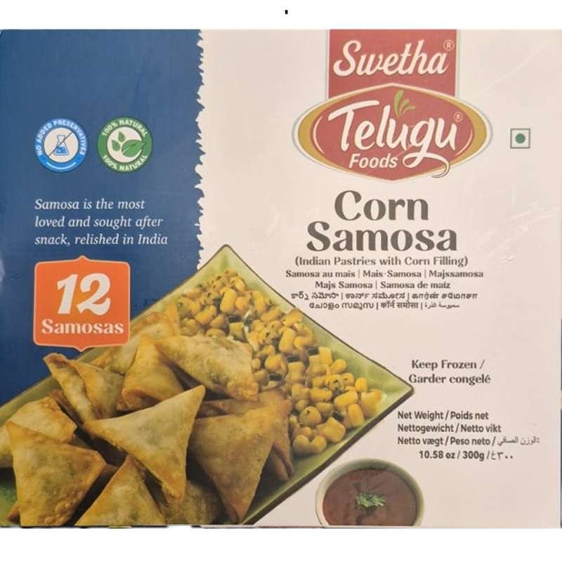 Telugu Corn Samosa (Frozen) 300g