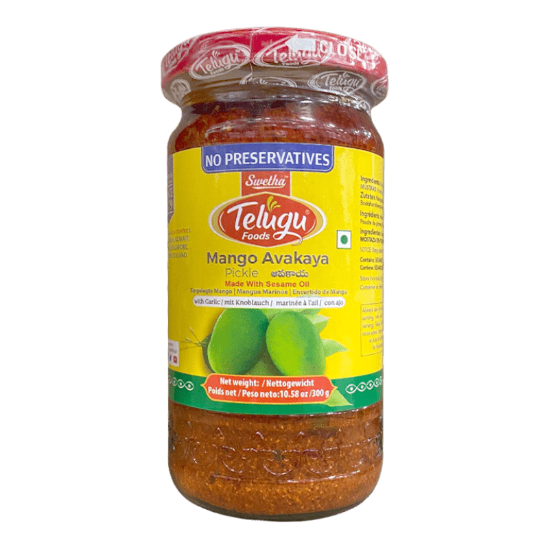 Telugu Mango Avakaya Pickle (Without Garlic) 300g