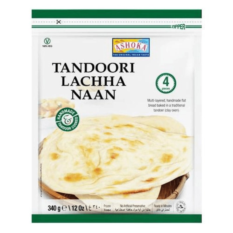Ashoka Tandoori Lachha Naan (Frozen) 340g