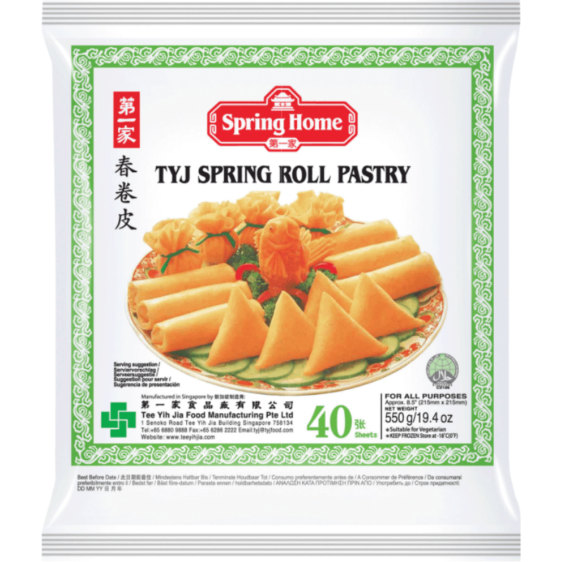 TYJ Springroll Pastry 125mmx125mm (Frozen) 250g