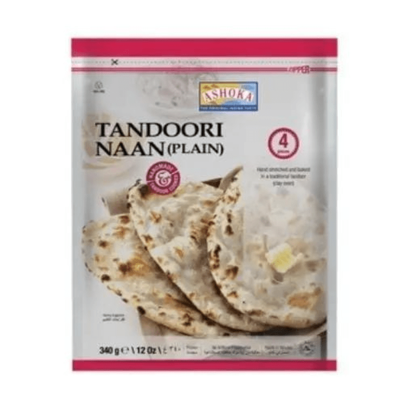 Ashoka Tandoori Naan Garlic (Frozen) 340g