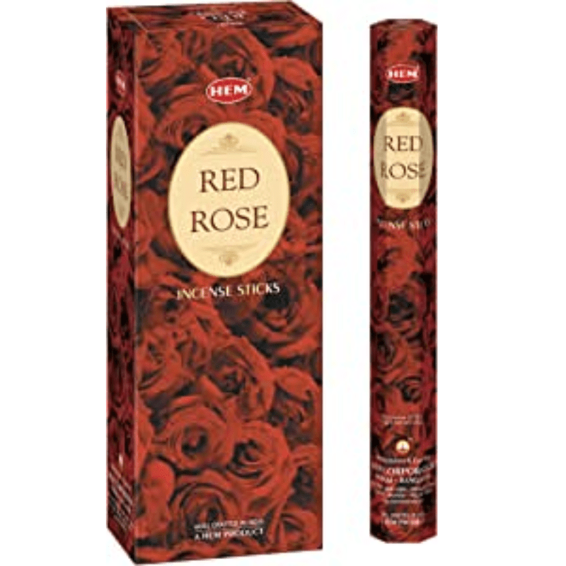 HEM Precious Red Rose Agarbatti 20pc - 1 pack
