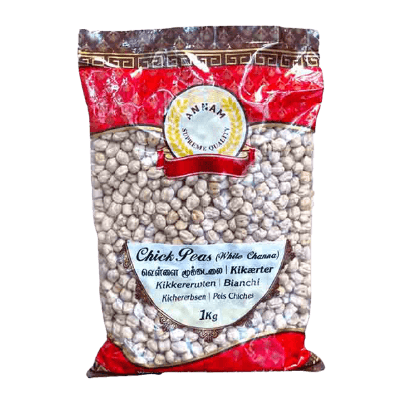 Annam Chick Peas (White Chana) 1kg