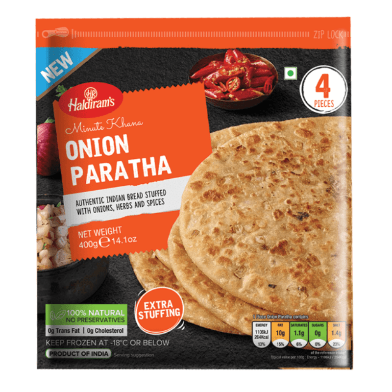 Haldirams Onion Paratha (Frozen) 400g