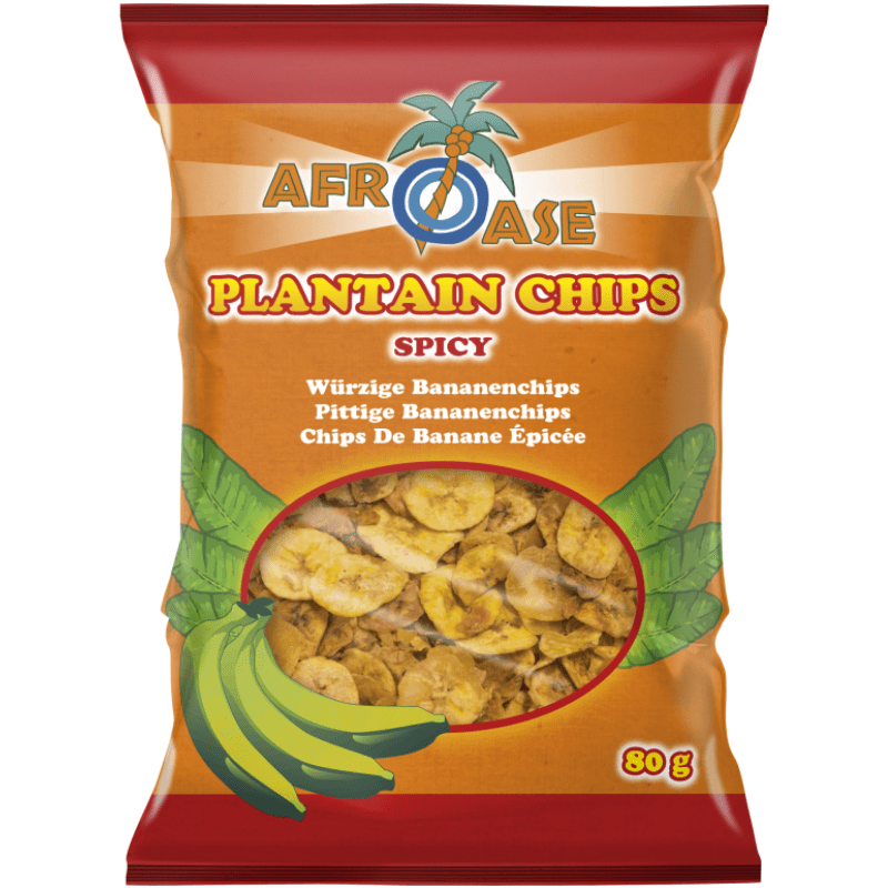 Afroase Banana Chips Spicy 80g