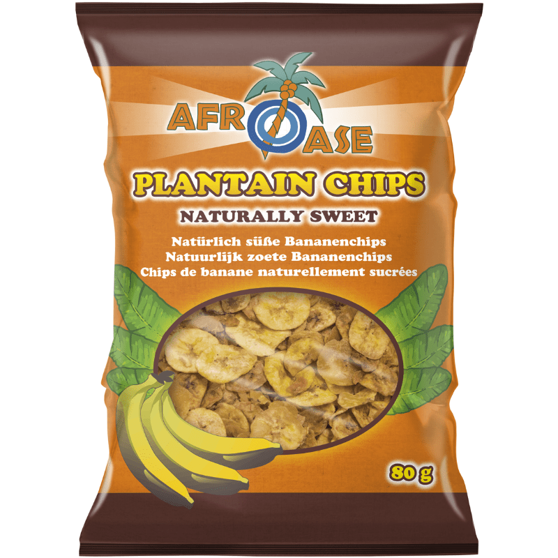 Afroase Banana Chips Sweet 80g