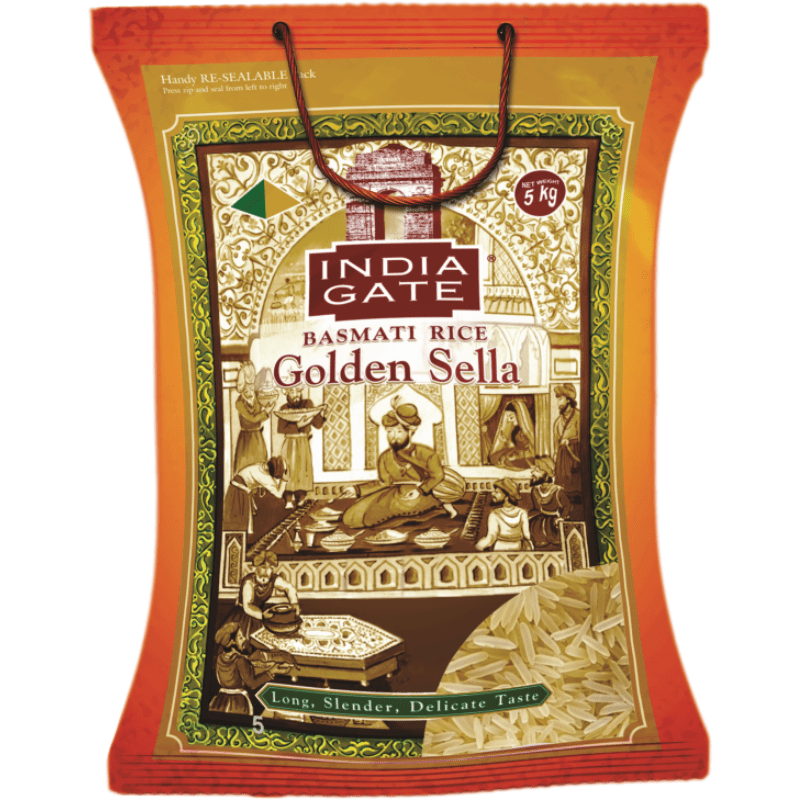 India Gate Golden Sella Basmati Rice 5kg