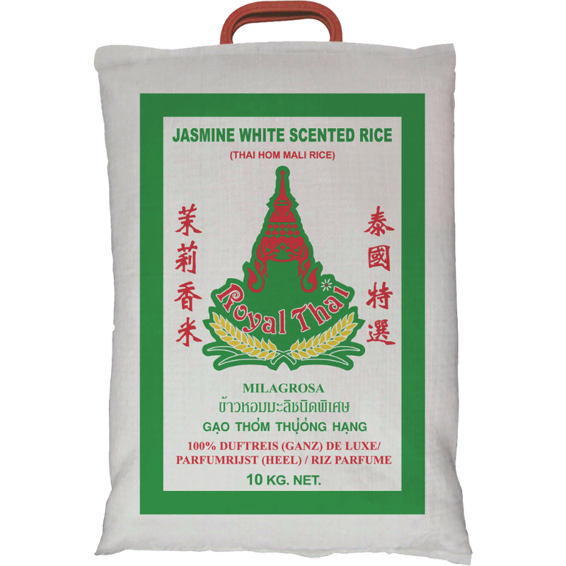 ROYAL THAI Jasmine white scented Long grain Rice 10kg