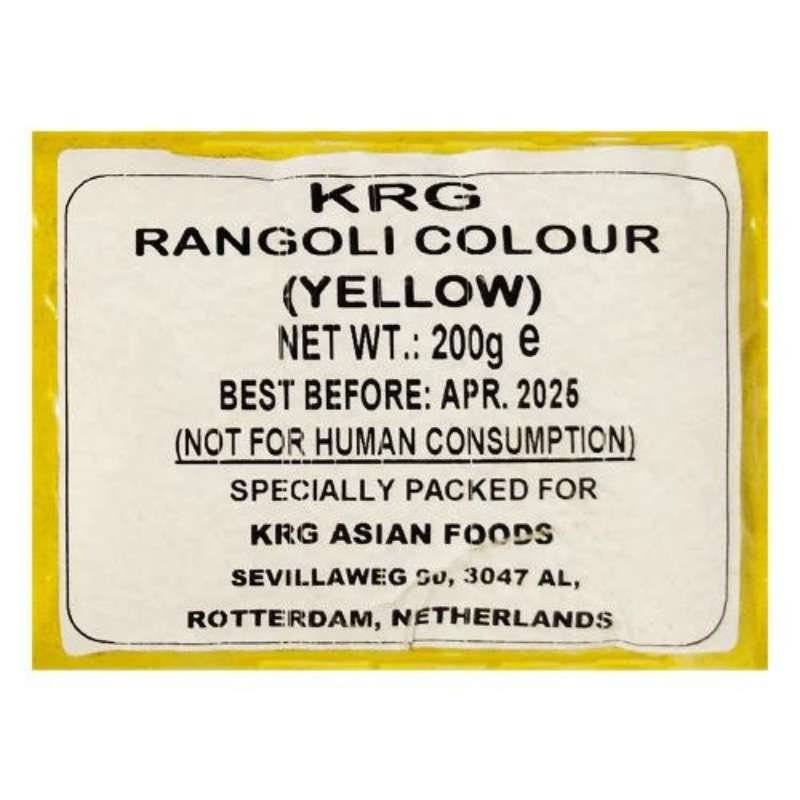 KRG Rangoli Yellow Colour 200gm