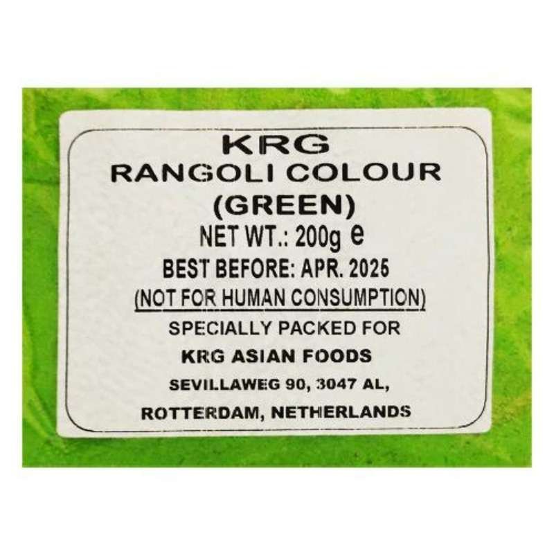 KRG Rangoli Green Colour 200gm