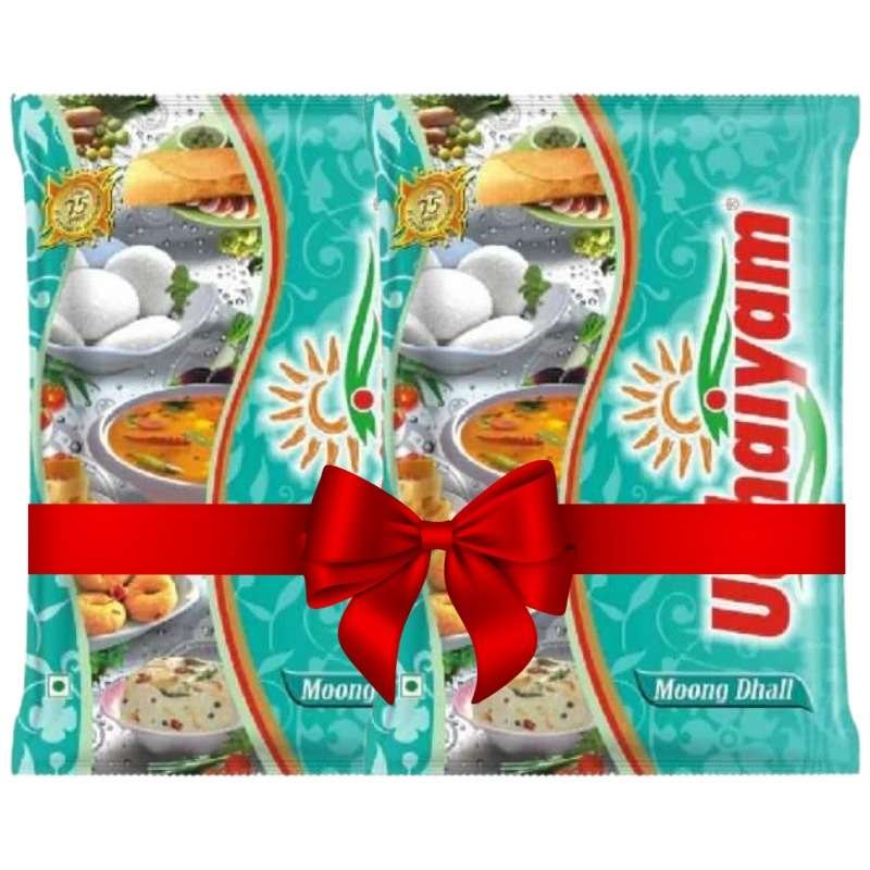 Twin Bags of Udhaiyam Mung Dal 4kg (2*2kg)