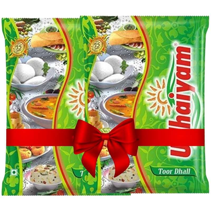 Twin Bags of Udhaiyam Toor Dal 4kg (2*2kg)