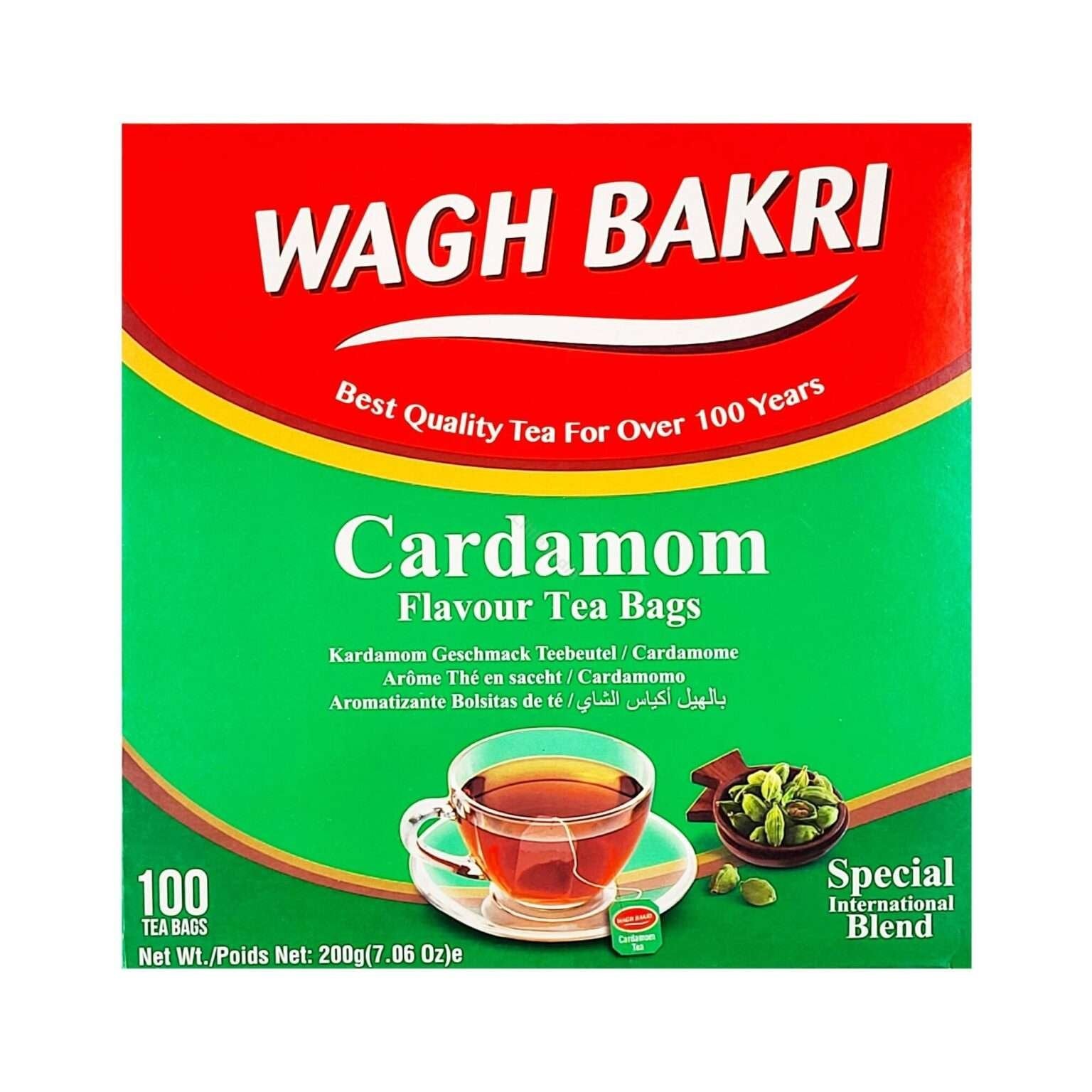 WAGH Bakri Cardamom Tea Bags 100