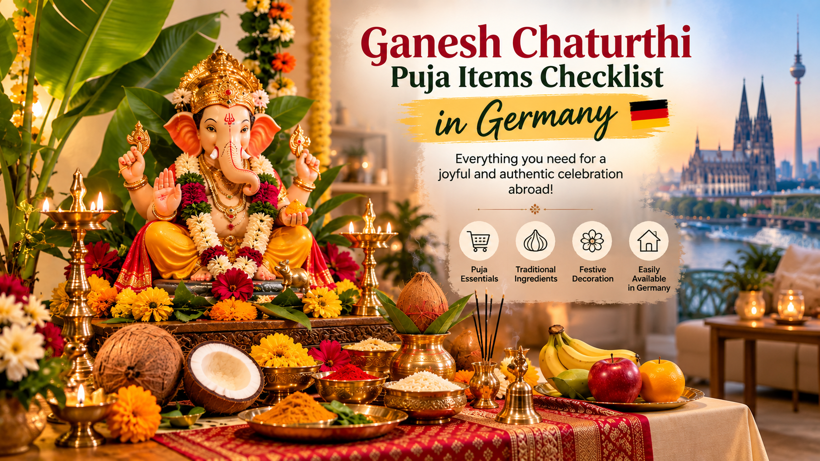 Ganesh Chaturthi Puja Items Checklist in Germany: Everything You Need for Your Celebration