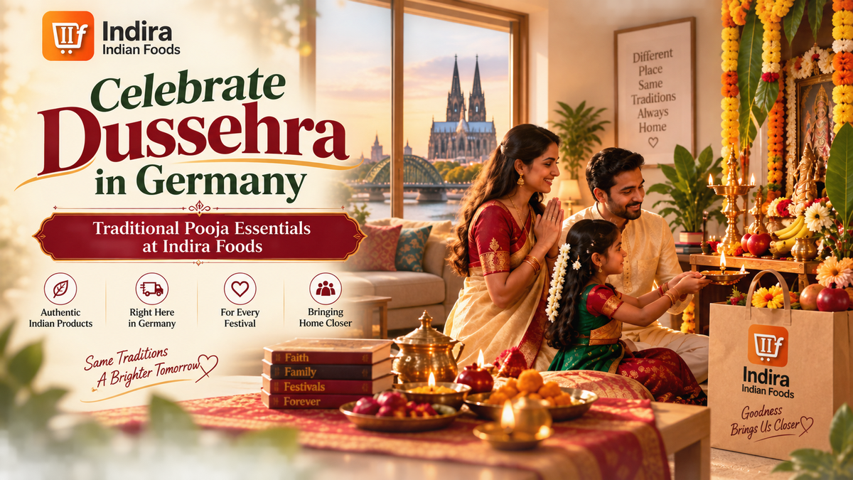 Celebrate Dussehra in Germany: Shop Traditional Pooja Items at Indira Foods