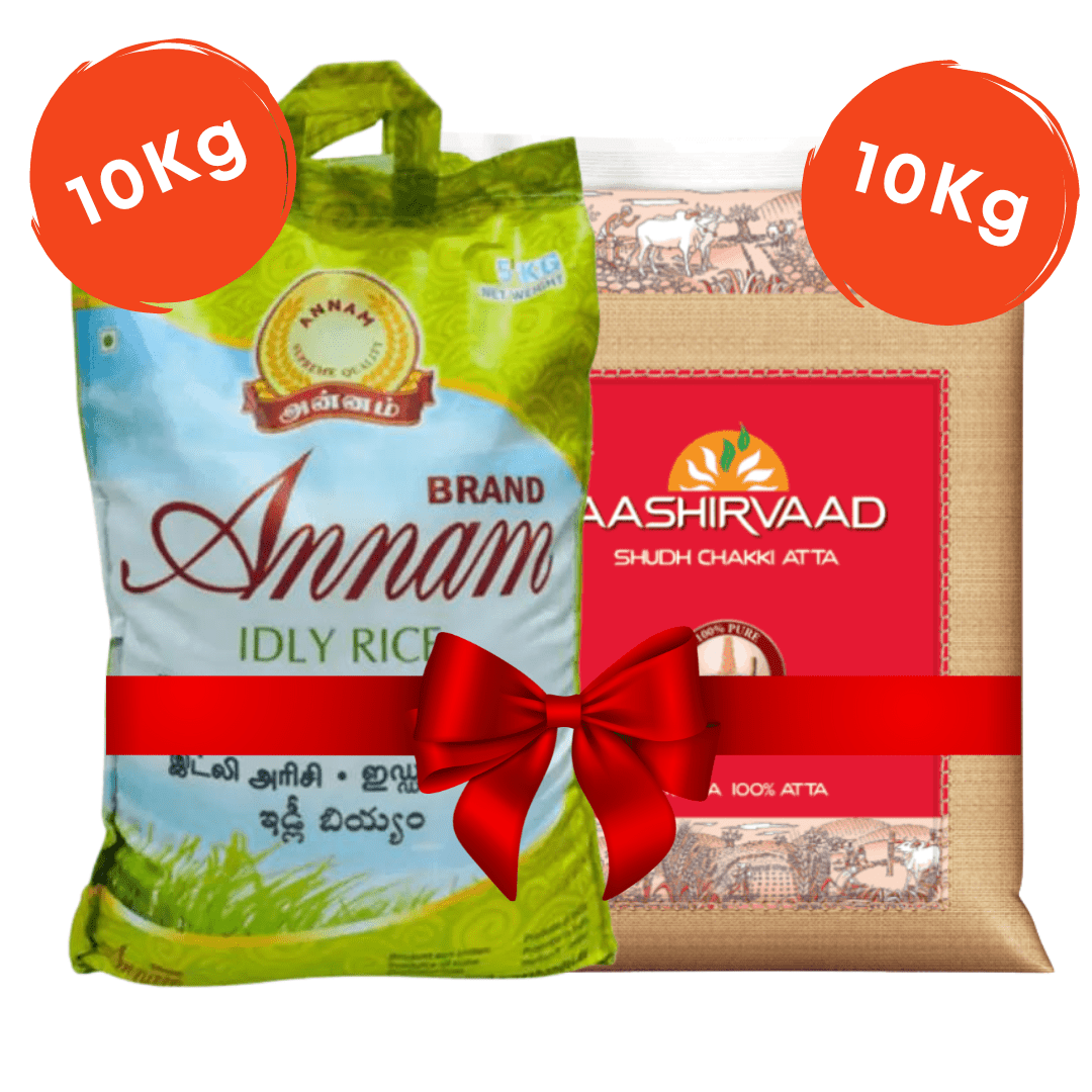 Annam Idly Rice 10kg + Aashirvad Atta 10kg