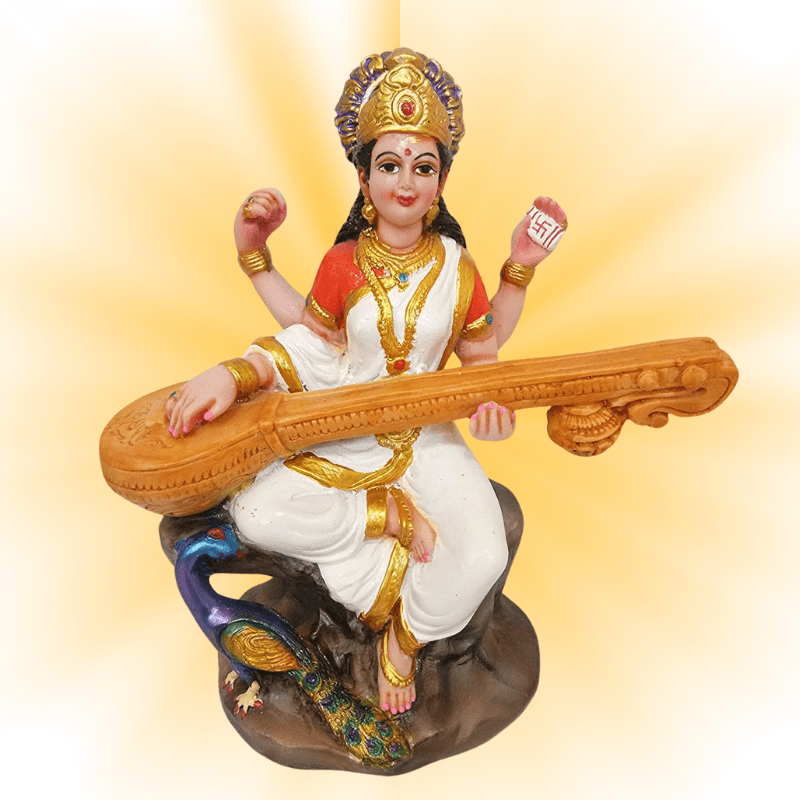 Murti [6 inches] Saraswati Ji Idol (1 Piece)