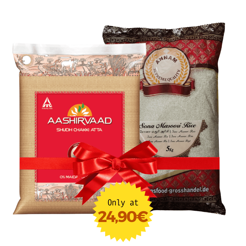 5kg Annam Sonamasoori + 5kg Aashirvaad Atta