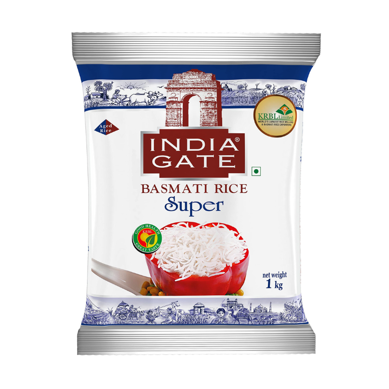 India Gate Extra Long Premium Basmati Rice 1kg