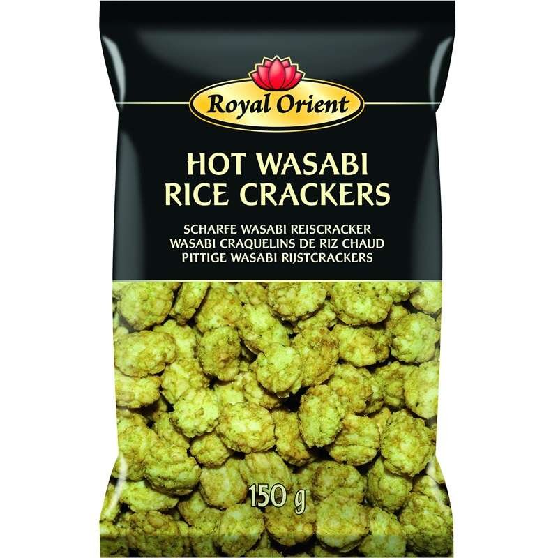 Royal Orient Hot Wasabi Rice Crackers 150g