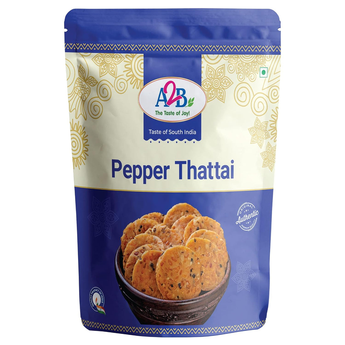 A2B Pepper Thattai (Fried Cereal Snack) 200g