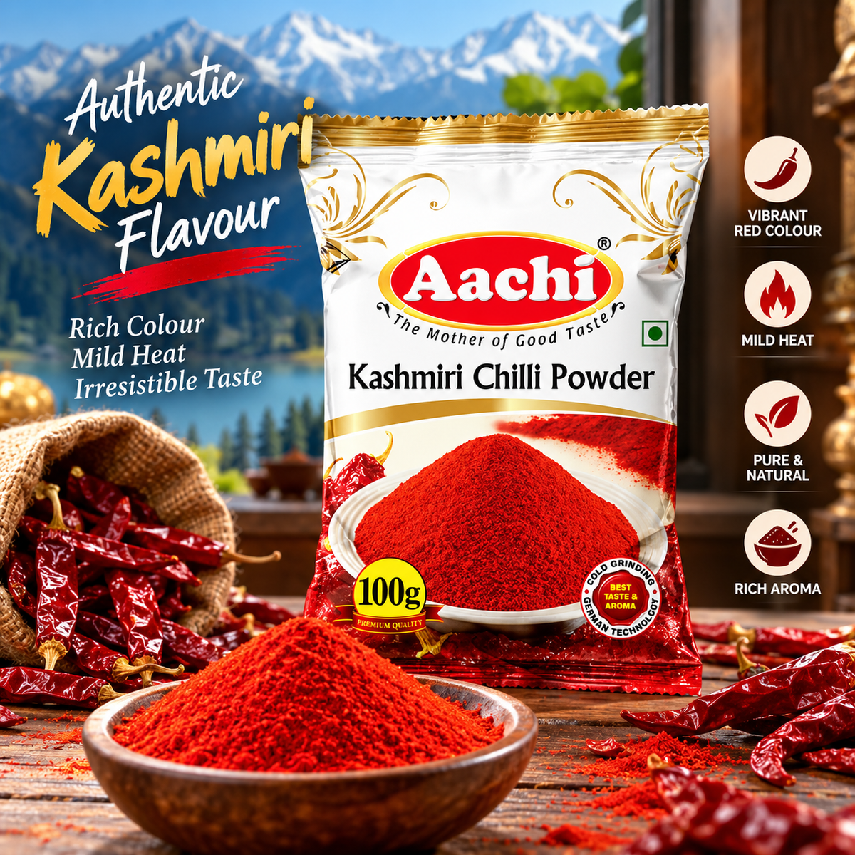 Aachi  Kashmiri Chilli Powder 100g