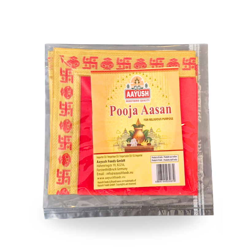 Aayush Pooja Aasan Cloth Red 1pc