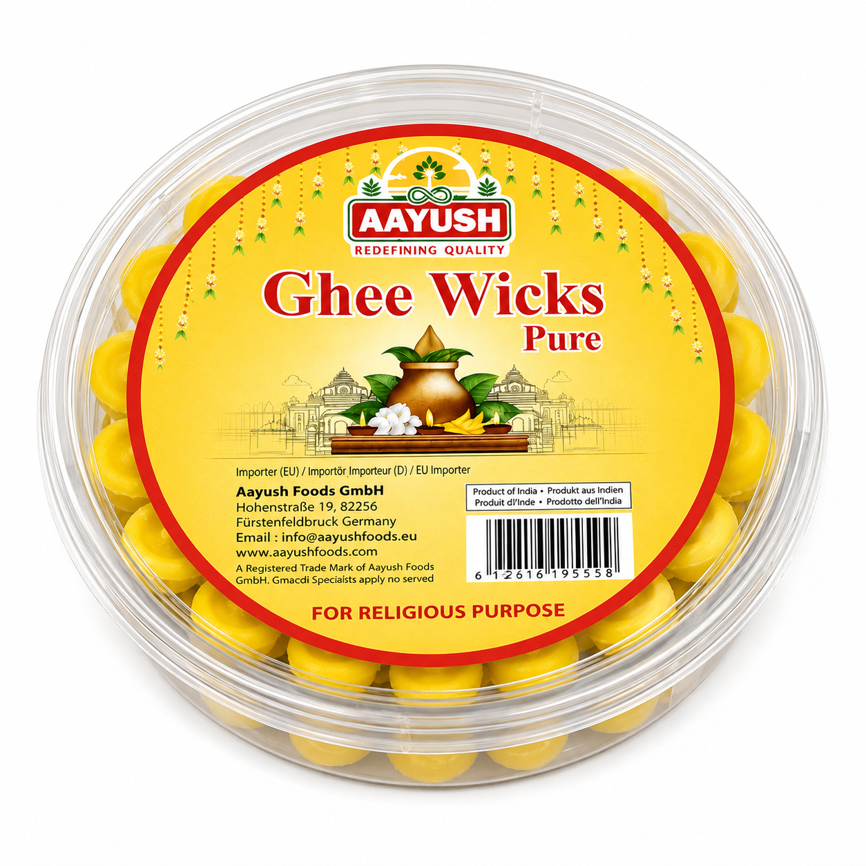 Aayush Ready made Ghee Wicks 50pc