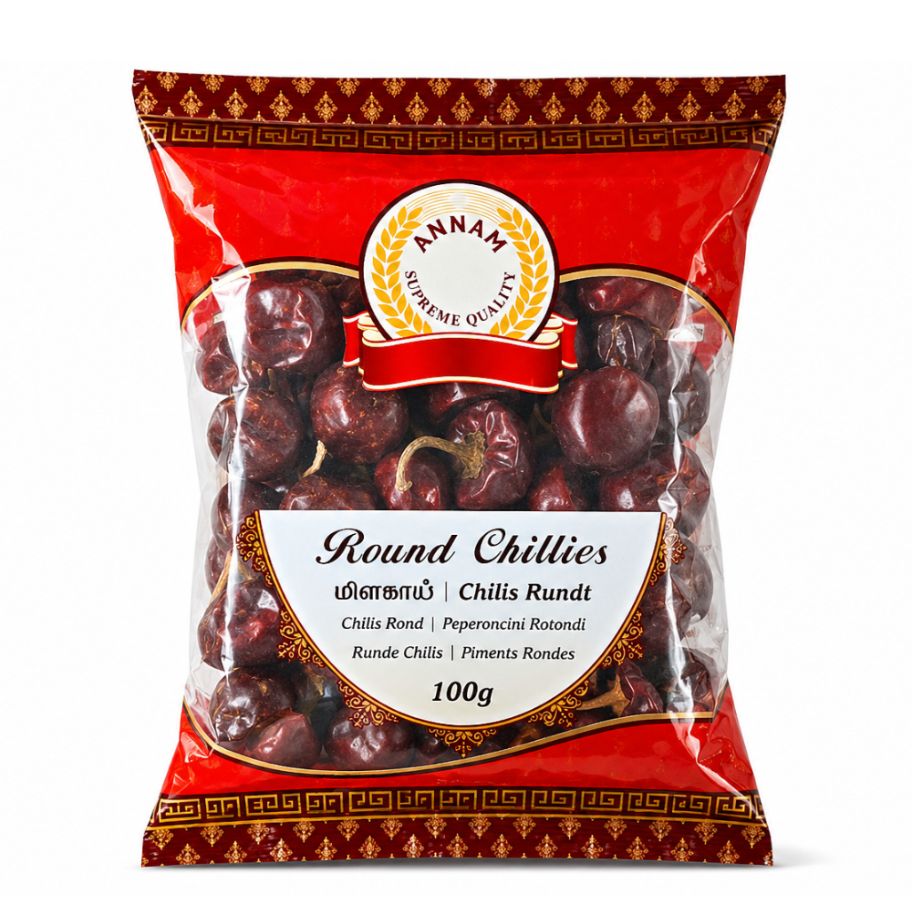 Annam Getrocknete Runde Rote Chilischote 100g