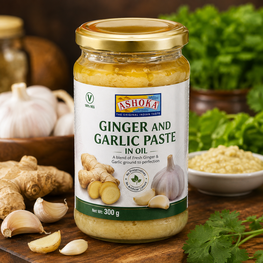 Ashoka Ginger and Garlic Paste in oil 300g