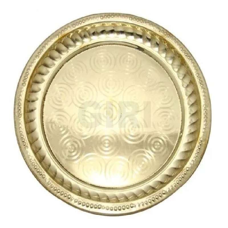 Brass Pooja plate Fancy 1pc
