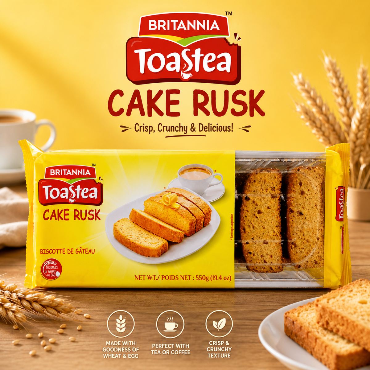 Britannia Cake Rusk 550g