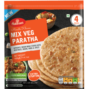 Haldirams Mix Veg Paratha (Frozen) 400g