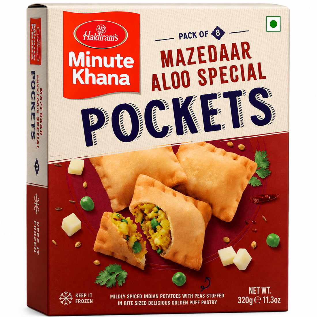 Haldirams Aloo Pockets (Frozen) 320g
