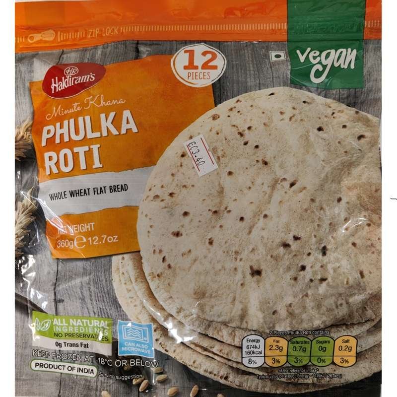 Haldirams Phulka Roti (Frozen) 900g