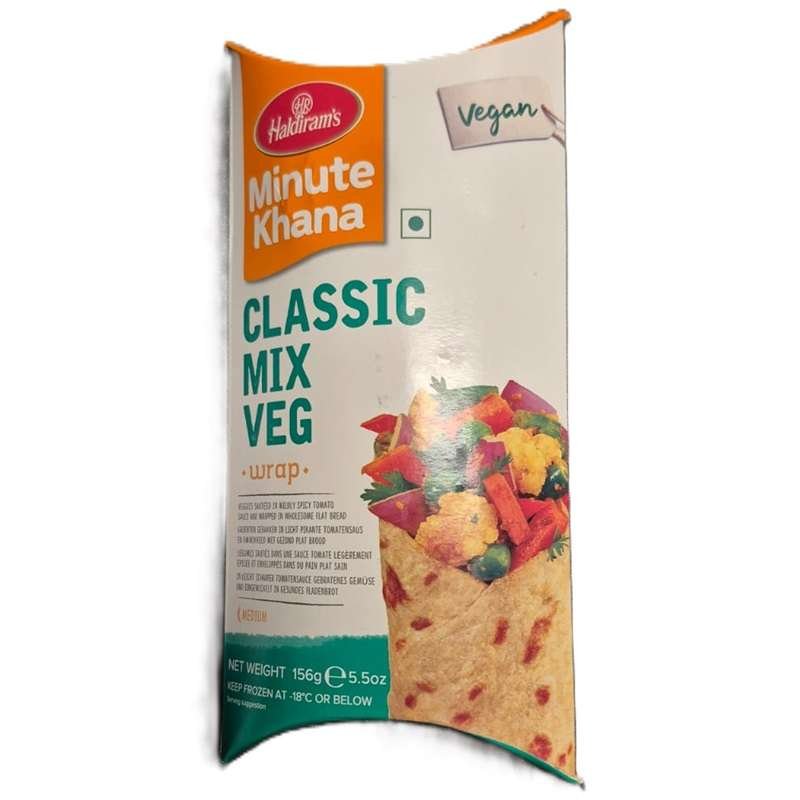 Haldirams Wrap Classic Mix veg (Frozen) 156g