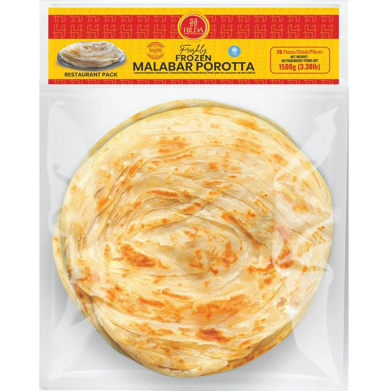 Hilda Malabar Paratha (Family Pack Frozen)  750g