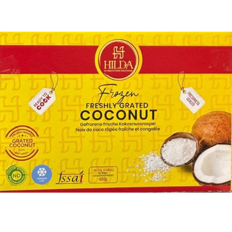 Hilda Grated Coconut (Frozen) 4x100g