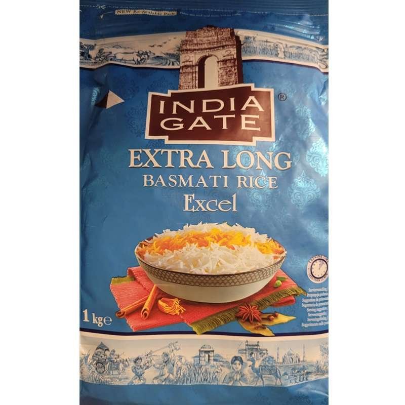 India Gate Extra Long Basmati Rice (Excel) 1kg