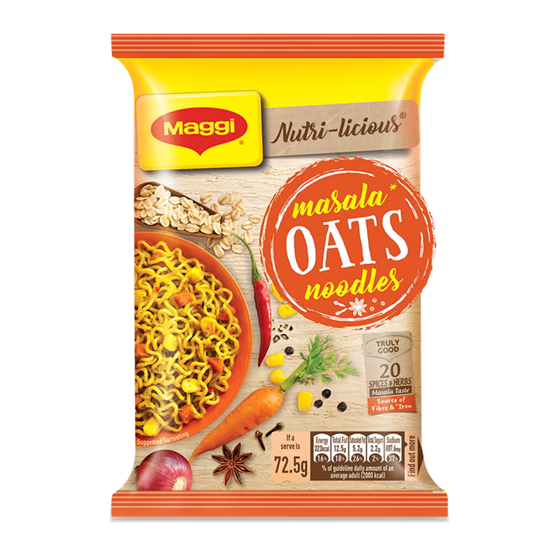 Maggi Instant Oats Millet Noodles 4x75g  Family Pack