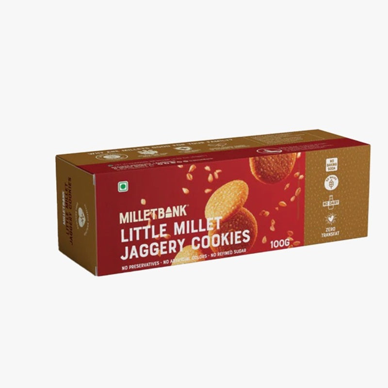 Millet Bank Jaggery Cookies (Little Millet) 100g