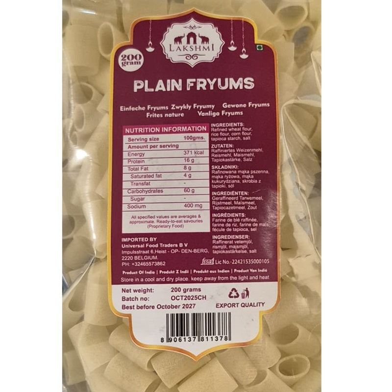Lakshmi Far Far (Fryums) Plain stick 200g