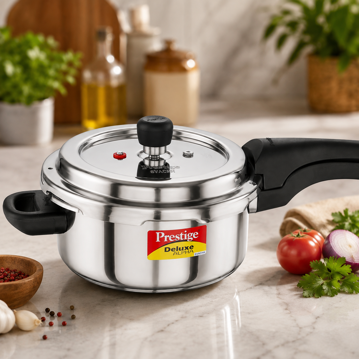 Prestige Svachh Alpha Pressure Cooker SS 3lt