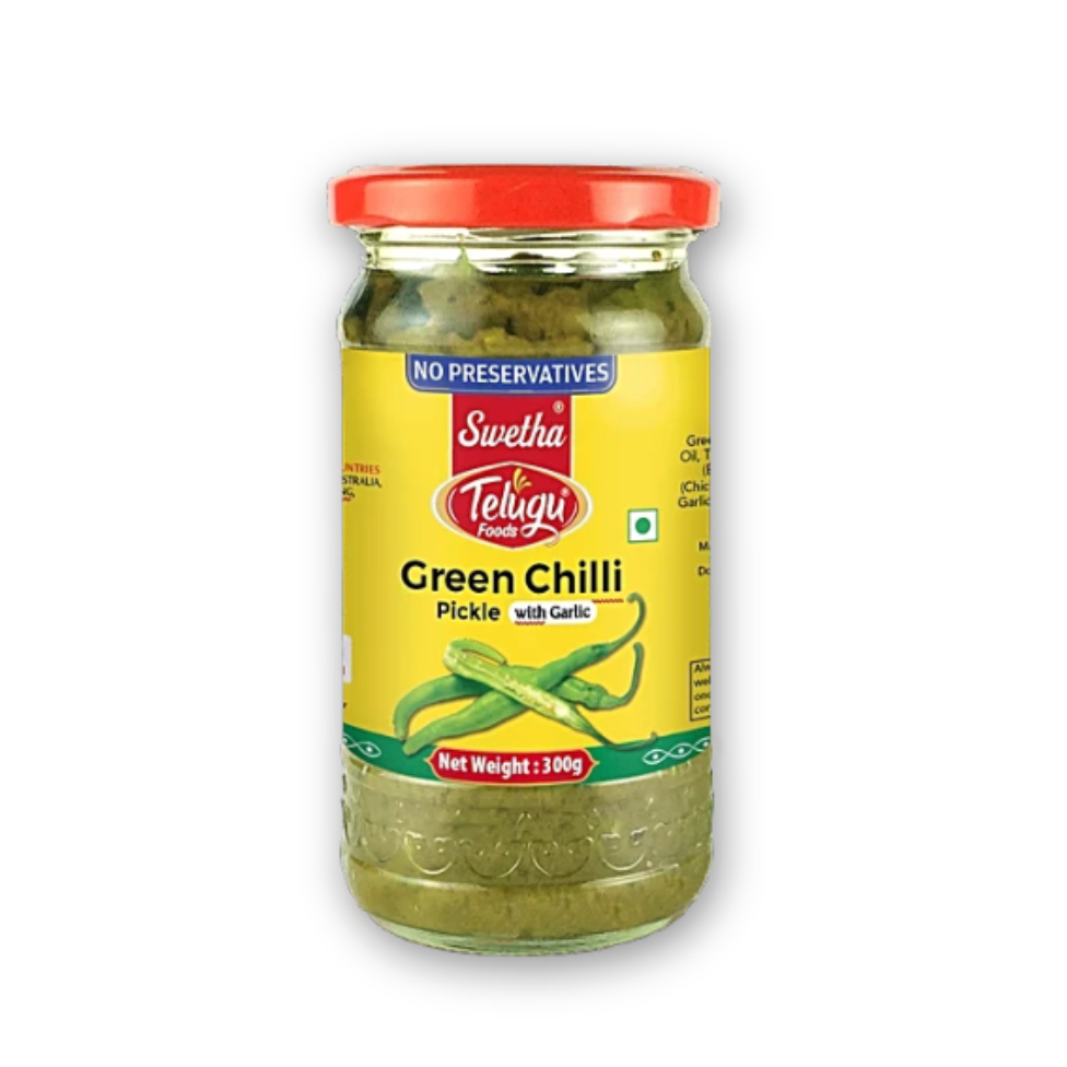 Telugu Foods Green Chilli pickle 300g